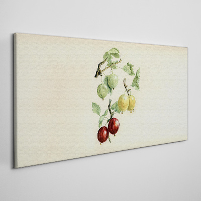 Foto auf leinwand Früchte auf pastellfarbenem Hintergrund