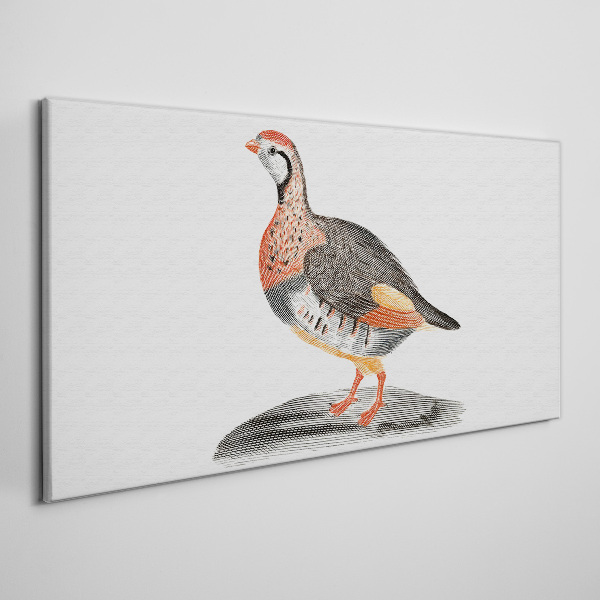 Bild auf leinwand Vogel-Eleganz in Pastellfarben