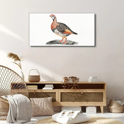 Bild auf leinwand Vogel-Eleganz in Pastellfarben