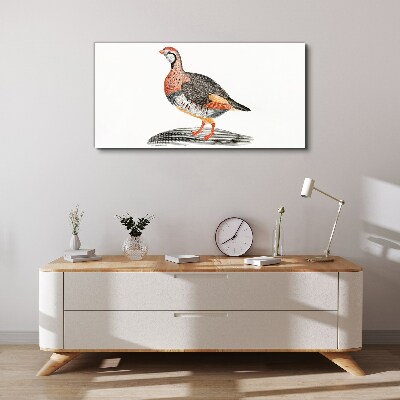 Bild auf leinwand Vogel-Eleganz in Pastellfarben