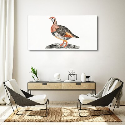 Bild auf leinwand Vogel-Eleganz in Pastellfarben
