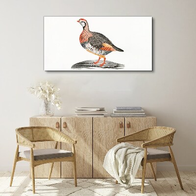 Bild auf leinwand Vogel-Eleganz in Pastellfarben
