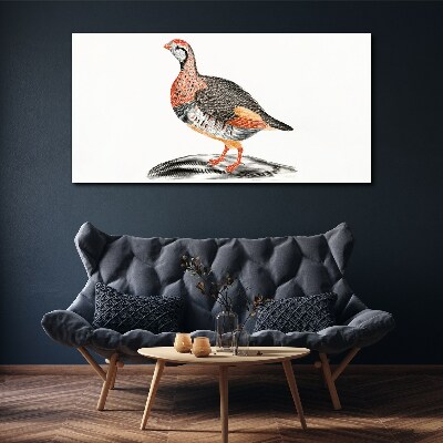 Bild auf leinwand Vogel-Eleganz in Pastellfarben