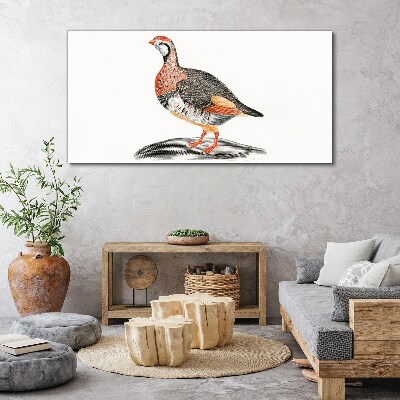 Bild auf leinwand Vogel-Eleganz in Pastellfarben