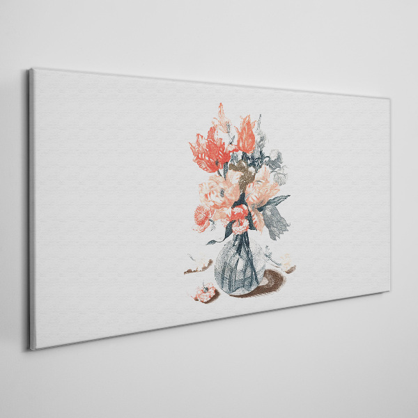 Wandbild Blumenstrauß in einer Vase