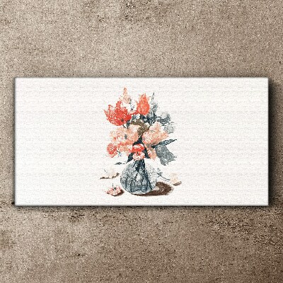 Wandbild Blumenstrauß in einer Vase
