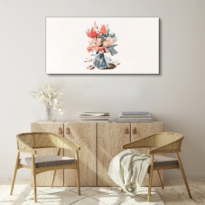 Wandbild Blumenstrauß in einer Vase