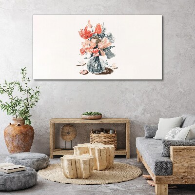 Wandbild Blumenstrauß in einer Vase