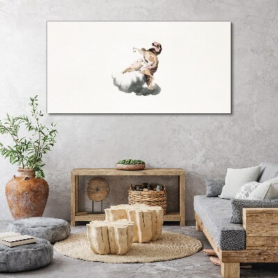 Foto leinwand Engel auf einer Wolke