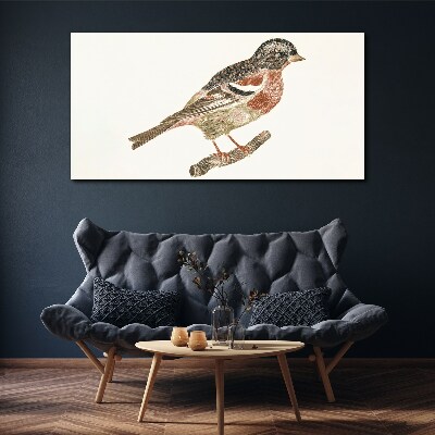 Foto auf leinwand Vogel auf einem Ast