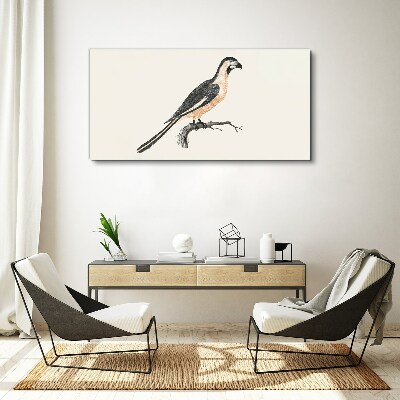 Wandbild Vogel auf einem Ast