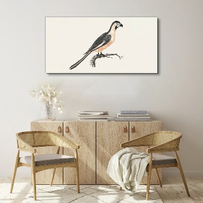 Wandbild Vogel auf einem Ast