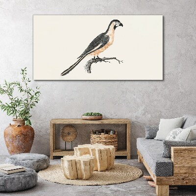 Wandbild Vogel auf einem Ast