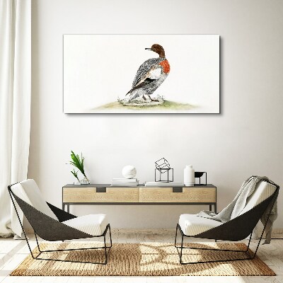 Foto auf leinwand Ente auf einem natürlichen Hintergrund