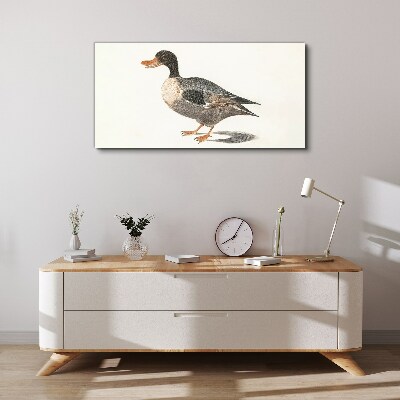 Foto leinwand Ente im naturalistischen Stil