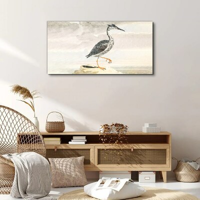 Foto auf leinwand Ein Zugvogel vor der Kulisse der Natur