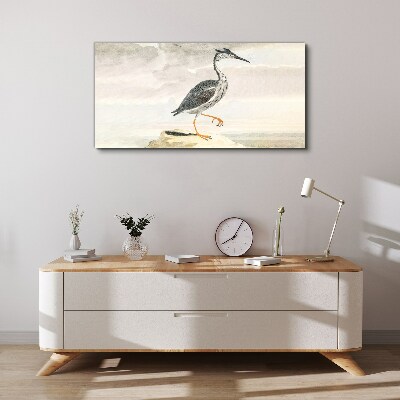 Foto auf leinwand Ein Zugvogel vor der Kulisse der Natur