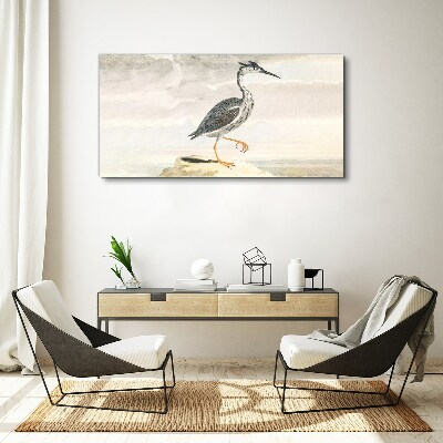 Foto auf leinwand Ein Zugvogel vor der Kulisse der Natur