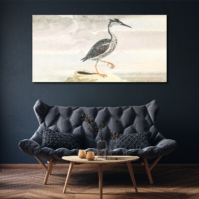 Foto auf leinwand Ein Zugvogel vor der Kulisse der Natur