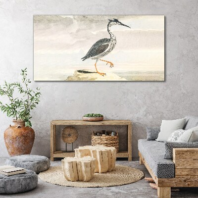 Foto auf leinwand Ein Zugvogel vor der Kulisse der Natur