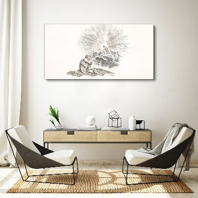 Foto auf leinwand Gebet angesichts der Göttlichkeit