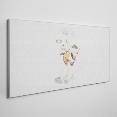 Foto auf leinwand Engel mit Kranz