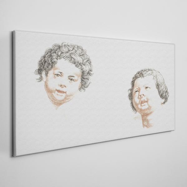 Wandbild Porträt der Freude eines Kindes