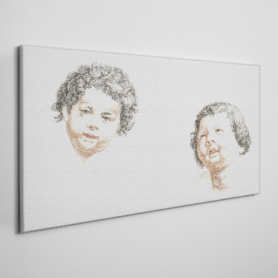 Wandbild Porträt der Freude eines Kindes