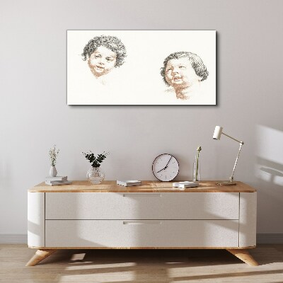 Wandbild Porträt der Freude eines Kindes
