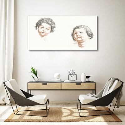 Wandbild Porträt der Freude eines Kindes