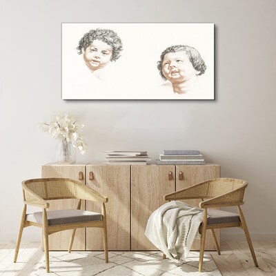 Wandbild Porträt der Freude eines Kindes