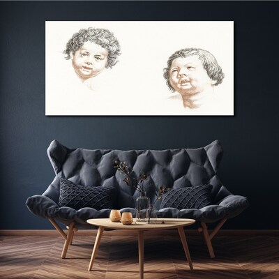 Wandbild Porträt der Freude eines Kindes