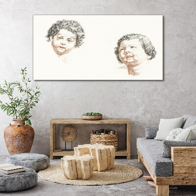 Wandbild Porträt der Freude eines Kindes