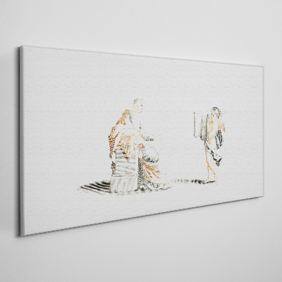 Foto auf leinwand Dialog zwischen Weisen