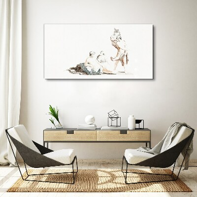 Foto auf leinwand Eine Szene aus dem Künstlerleben