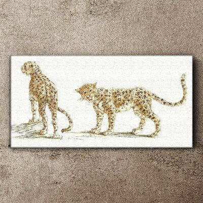 Wandbild Tiere Katzen Leoparden