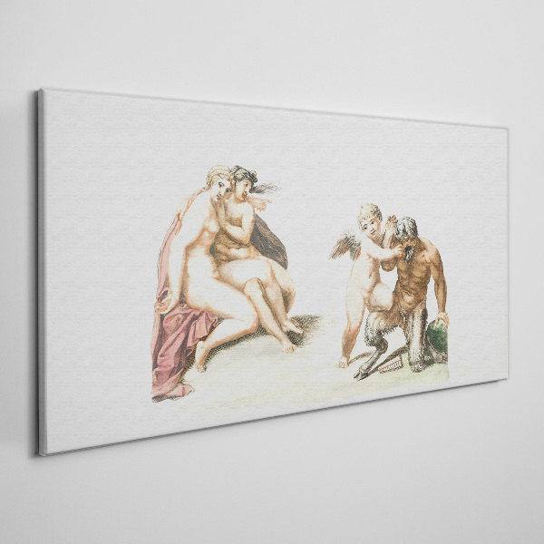Bild auf leinwand Eine mythologische Begegnung im Glanz der Liebe