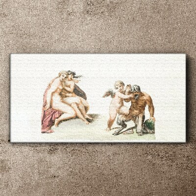 Bild auf leinwand Eine mythologische Begegnung im Glanz der Liebe