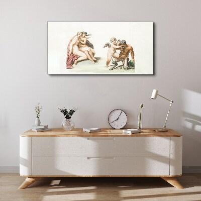 Bild auf leinwand Eine mythologische Begegnung im Glanz der Liebe