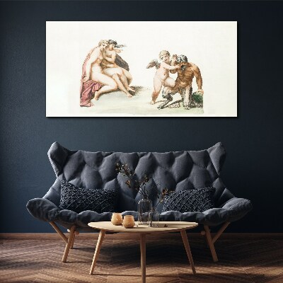 Bild auf leinwand Eine mythologische Begegnung im Glanz der Liebe