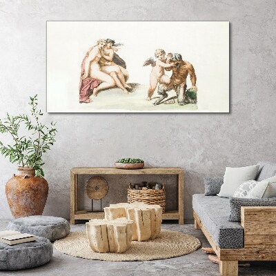 Bild auf leinwand Eine mythologische Begegnung im Glanz der Liebe
