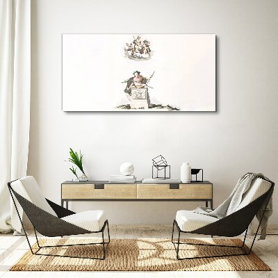Foto auf leinwand Mythologische Inspirationen in Pastelltönen