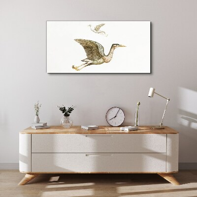 Foto auf leinwand Vogelflug über ruhigem Wasser