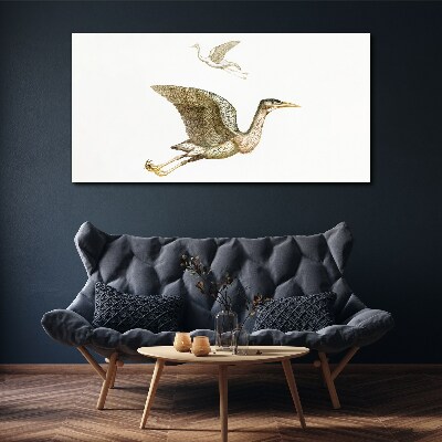 Foto auf leinwand Vogelflug über ruhigem Wasser