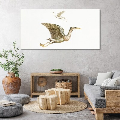 Foto auf leinwand Vogelflug über ruhigem Wasser