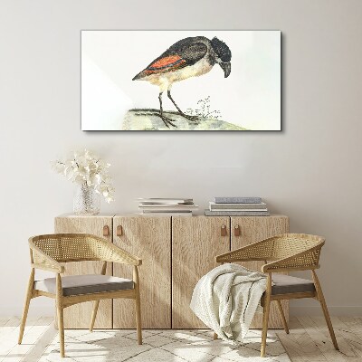 Foto auf leinwand Ein Vogel vor einem natürlichen Hintergrund