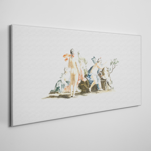Foto auf leinwand Mythologische Szene in Pastellfarben
