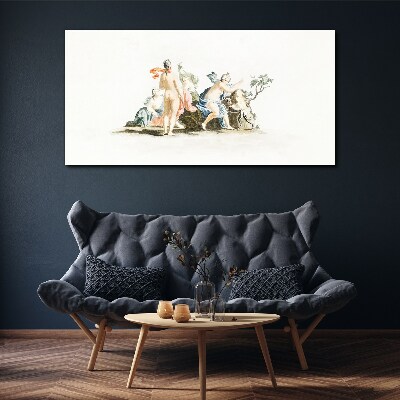 Foto auf leinwand Mythologische Szene in Pastellfarben