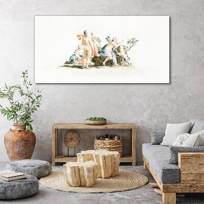 Foto auf leinwand Mythologische Szene in Pastellfarben