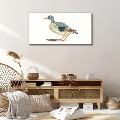 Foto auf leinwand Ente in Pastelltönen